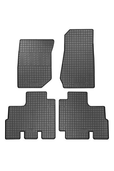 RapidAuto Set covorase auto din cauciuc Jeep Wrangler 3 (JK) 2007-2018, Negre