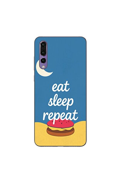 OEM Husa compatibila cu Huawei P20 Pro Silicon Gel Tpu Model Eat Sleep Repeat