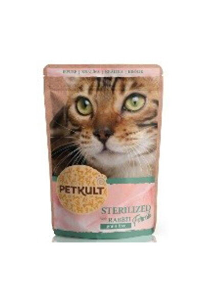 PetKult Sterilised wet cat food with rabbit 100 g
