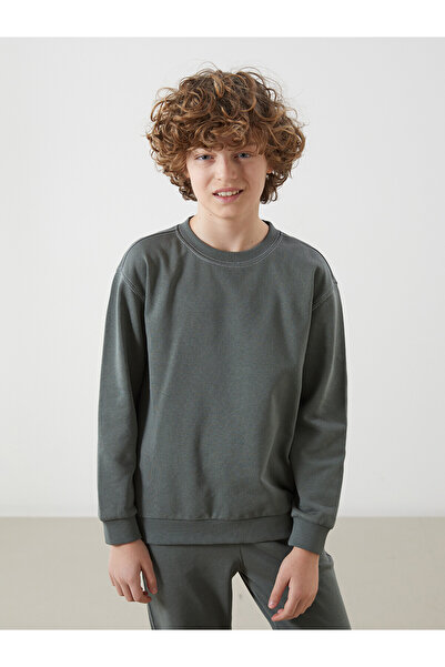 LC Waikiki Nevavm Farklı Renkli Oval Collar Boys' Sweatshirt