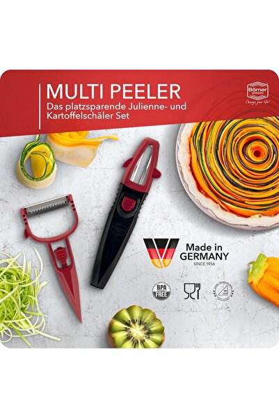 Borner Germany Börner Multi Peeler Set de 3 piese Roșu