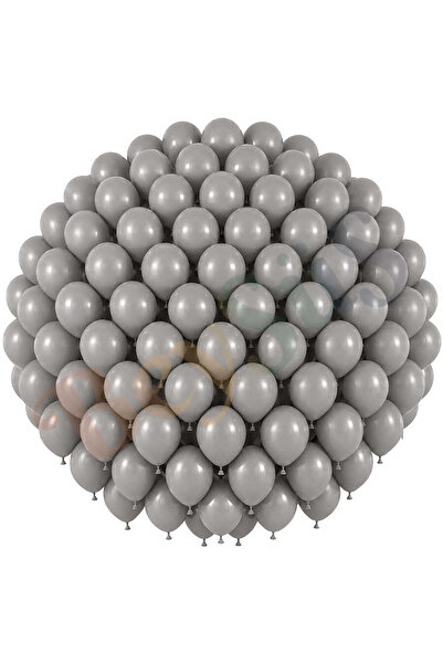 BeySüS Smoke Color Latex Retro Balloons (30 cm) - 100 Pieces