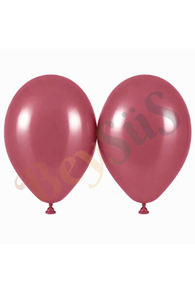 BeySüS Wild Strawberry Color Latex Retro Balloon (50 cm) - 2 Pieces