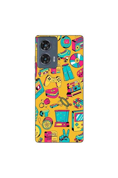 OEM Husa compatibila cu Motorola Edge 50 Fusion Silicon Gel Tpu Model Pop Art...