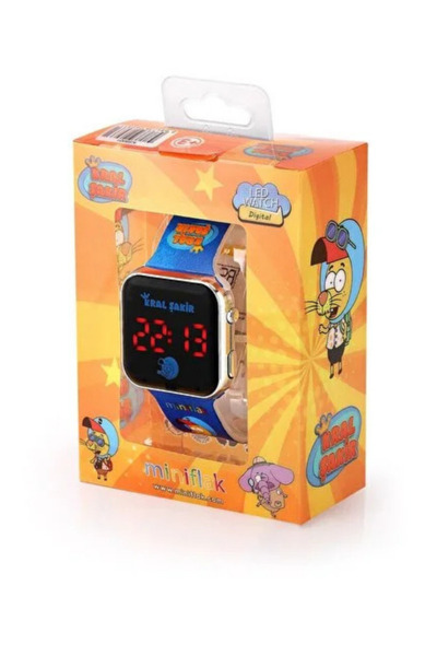 Gadget Gear Miniflak Kral Şakir Licensed Blue Square Led Children's Watch