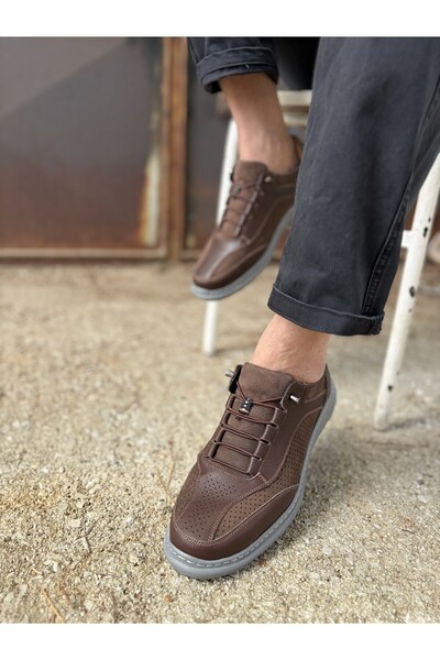 Trextone Handmade Genuine Leather Men's Casual Sneaker Shoes