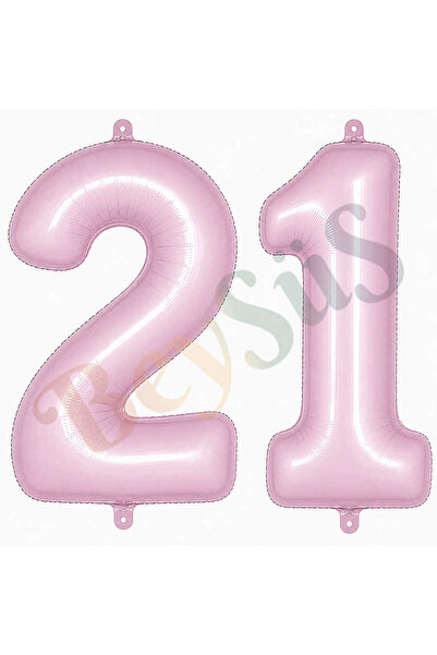 BeySüS 21 Foil Balloons in Pink Color (76 cm)