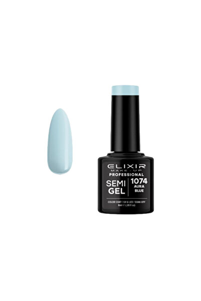 Elixir SEMI GEL (ΗΜΙΜΟΝΙΜΟ ΒΕΡΝΙΚΙ) - 1074 (AURA Blue) 8ML
