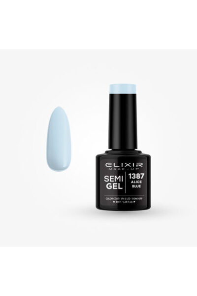 Elixir SEMI GEL (ΗΜΙΜΟΝΙΜΟ BΕΡΝΙΚΙ) - 1387 (ALICE Blue) 8ML