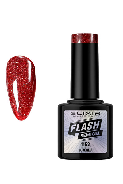 Elixir FLASH SEMI GEL (ΗΜΙΜΟΝΙΜΟ BΕΡΝΙΚΙ) - 1152 (LOVE Red) 8ML