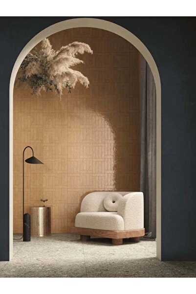 homejoyz Chair in Boucle Fabric and Swedish Wood - Siena - Beige - 85X80X85 cm