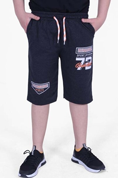 Markahit 72 Text Printed Wide Leg Cord Detailed Boy's Capri