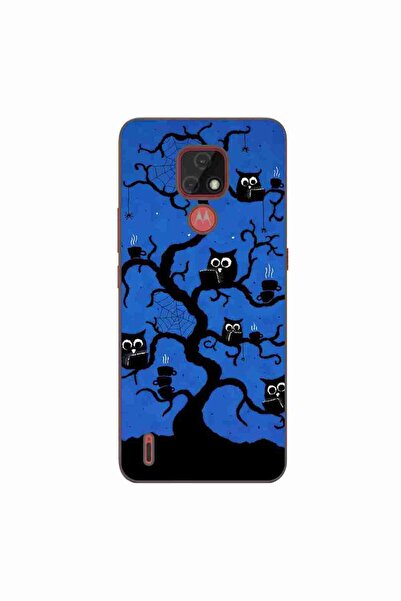 OEM Husa compatibila cu Motorola Moto E7 Silicon Gel Tpu Model Halloween Tree...