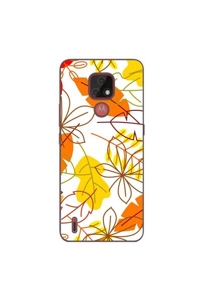 OEM Калъф, съвместим с Motorola Moto E7, силиконов гел TPU, десен  "Ярки есен...