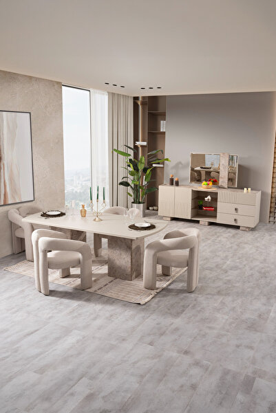 İYENA HOME LİVİNG Amore Yemek Odası Takımı (Sandalyesiz)