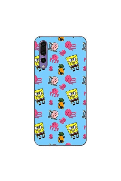 OEM Husa compatibila cu Huawei P20 Pro Silicon Gel Tpu Model Spongebob Pattern