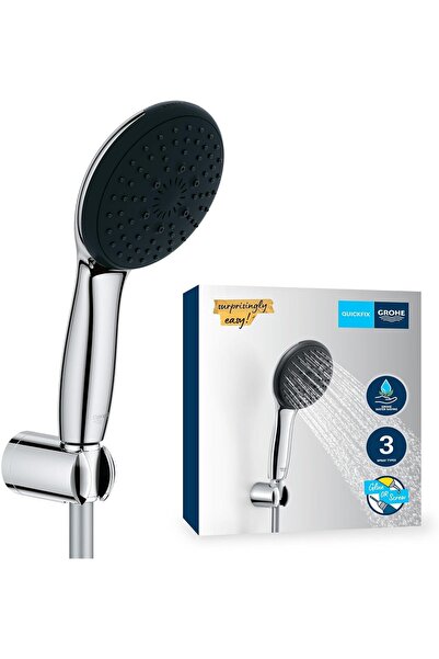 Grohe Vitalio Start 110 El Duşu Seti, 110mm Yuvarlak 3 Akışlı El Duşu, Duş Ba...