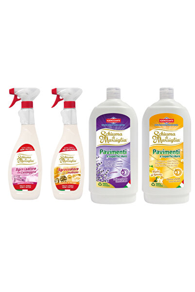 Schiuma di Marsiglia Package Degreaser Spray with Bleach 750ml + Universal De...