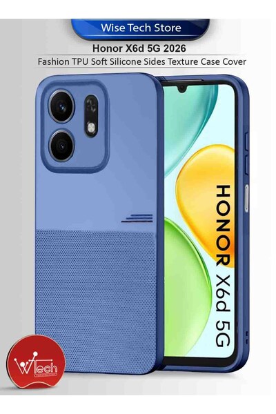 Wtech غطاء حماية لهاتف Honor X6d 5G 2026 من السيليكون الناعم مع جوانب ملمسية ...