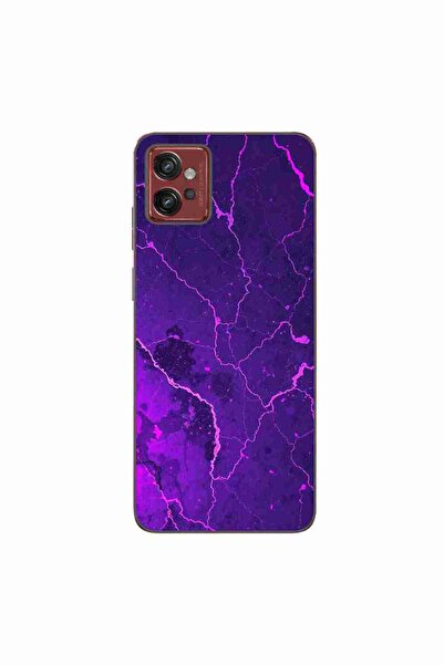 OEM Калъф, съвместим с Motorola Moto G32, от силиконов гел TPU, с мраморен де...