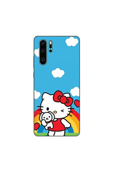 OEM Husa compatibila cu Huawei P30 Pro Silicon Gel Tpu Model Hello Kitty Rainbow
