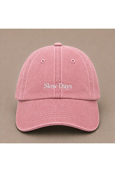 WeavedCo Slow Days Embroidered Vintage Washed Cap Hat