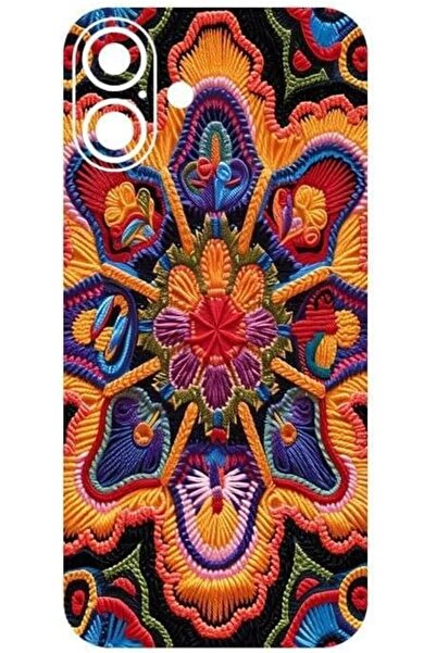 BURAQ 510 Textured Embroidered Back Protection Sticker for iPhone 16 (Not a P...