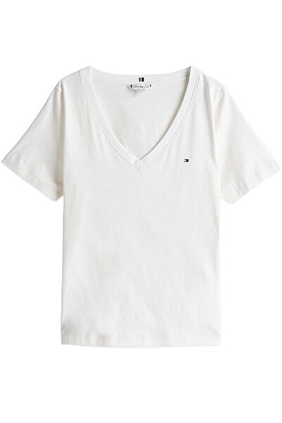 Tommy Hilfiger Γυναικείο T-shirt Λευκό WW0WW44177-YCF