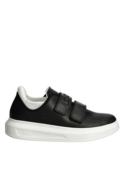 Dkny Γυναικεία Δερμάτινα Jamiah Slip On Sneakers Μαύρα K3422734-9073