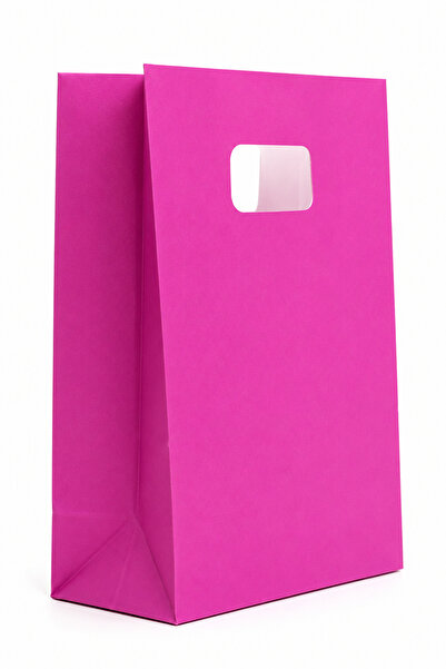 EWs Paper gift bag 14 x 7 x 21 cm, purple, Top Bottom Set of 15 pieces