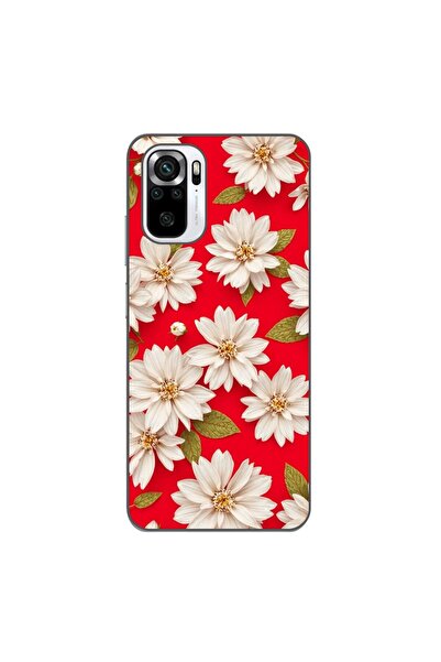 OEM Husa compatibila cu Xiaomi Poco M5s Silicon Gel Tpu Model White Flowers o...