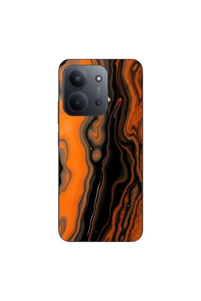 OEM Θήκη συμβατή με Xiaomi Redmi 15C, από σιλικόνη gel TPU, με μεταλλικό σχέδ...