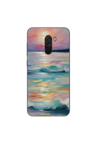 OEM Husa compatibila cu Xiaomi Pocophone F1 Silicon Gel Tpu Model Watercolor ...