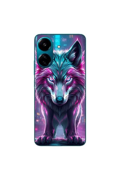 OEM Husa compatibila cu Xiaomi Redmi 13C 4G Silicon Gel Tpu Model Cyberpunk Wolf