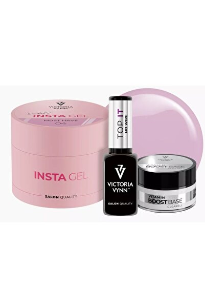 VICTORIA VYNN Pachet Insta Gel 04 Must Have, Top IT, Boost Base Vitamin Clearell