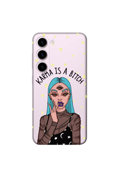 Other Samsung S23 Plus Karma is a bitch Transparent Silicone TPU Θήκη