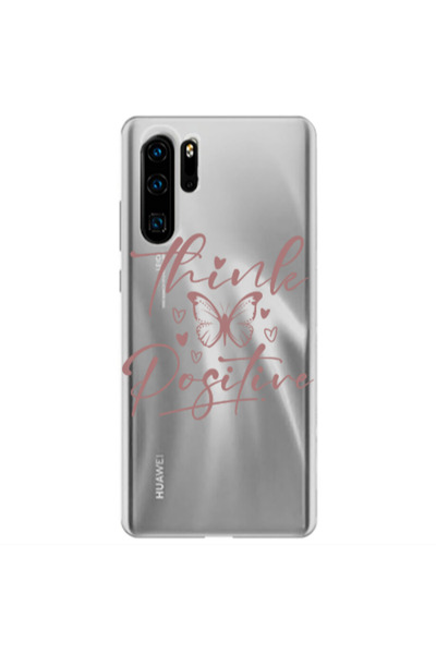 Other Huawei P30 Pro Think Positive Transparent Silicone TPU Θήκη