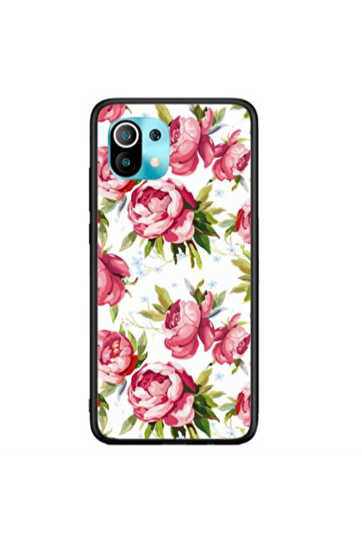 Other Xiaomi Mi 11 Lite Roses and laves Black Glossy Θήκη