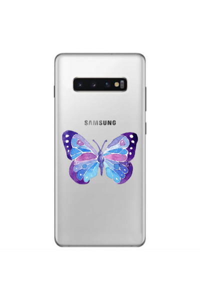 Other Samsung S10 Plus Big Butterfly Transparent Silicone TPU Θήκη