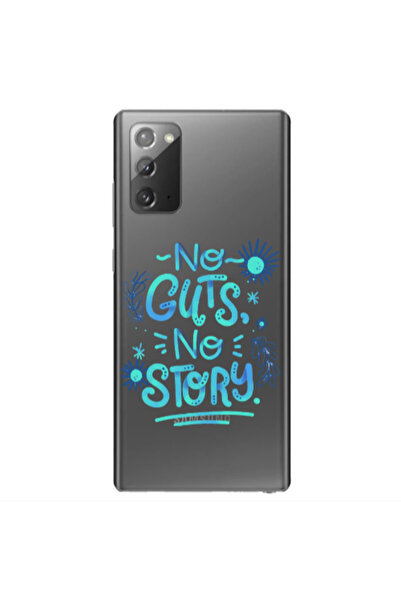 Other Samsung Note 20 No guts no story Transparent Silicone TPU Θήκη