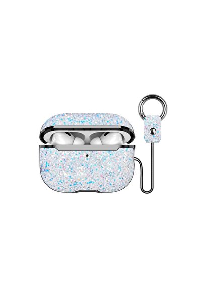 UnDePlus Apple Airpods Pro 1. / 2. Nesil ile uyumlu Kılıf Parlak Bright Simli...