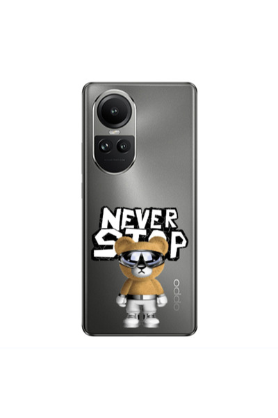 Other Oppo Reno10 5G Never stop Transparent Silicone TPU Θήκη