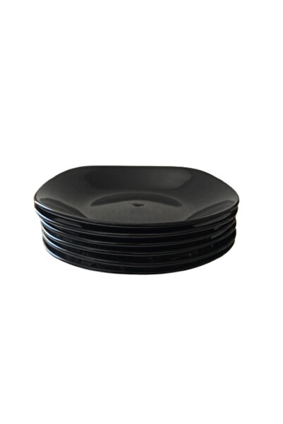 Cesiro Set of 6 deep plates, 23 cm, Cesiro, Glossy Black