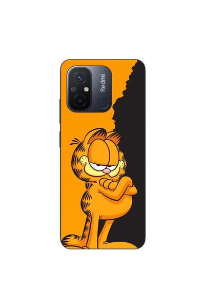 OEM Husa compatibila cu Xiaomi Redmi 12C Silicon Gel Tpu Model Garfield Black...