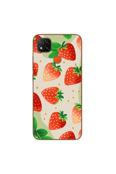 OEM Husa compatibila cu Xiaomi Redmi 9C, 9C NFC Silicon Gel Tpu Model Capsuni...