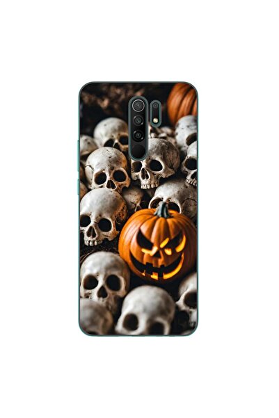 OEM Case compatible with Xiaomi Redmi 9 Silicone Gel Tpu Halloween Pattern Sk...