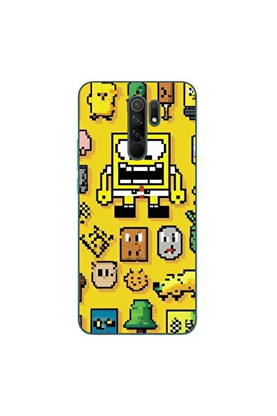 OEM Husa compatibila cu Xiaomi Redmi 9 Silicon Gel Tpu Model Pixel Art Spongebob
