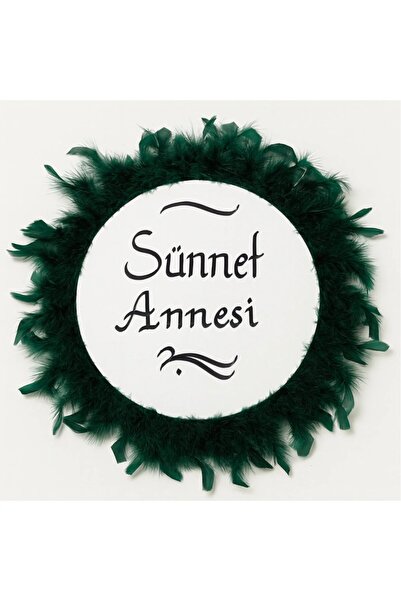Evsay Tüylerle Süslenmiş Sünnet Tefi Vurmalı Çalgı Def Müzik Aleti Sünnet Ann...