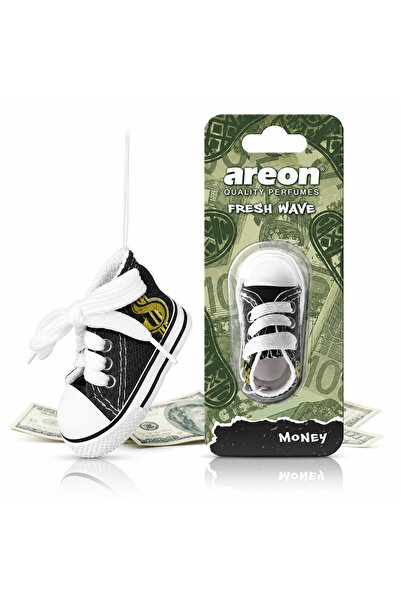 Areon Odorizant auto Fresh Wave® Money, baschet suspendat, aromă fresh cu acc...