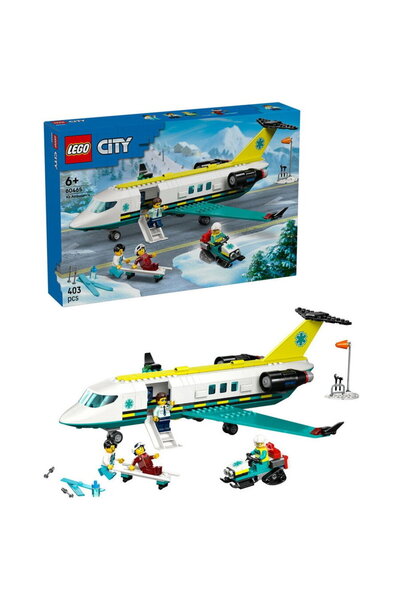 LEGO ® City - Emergency Ambulance Plane 60465, 395 pieces
